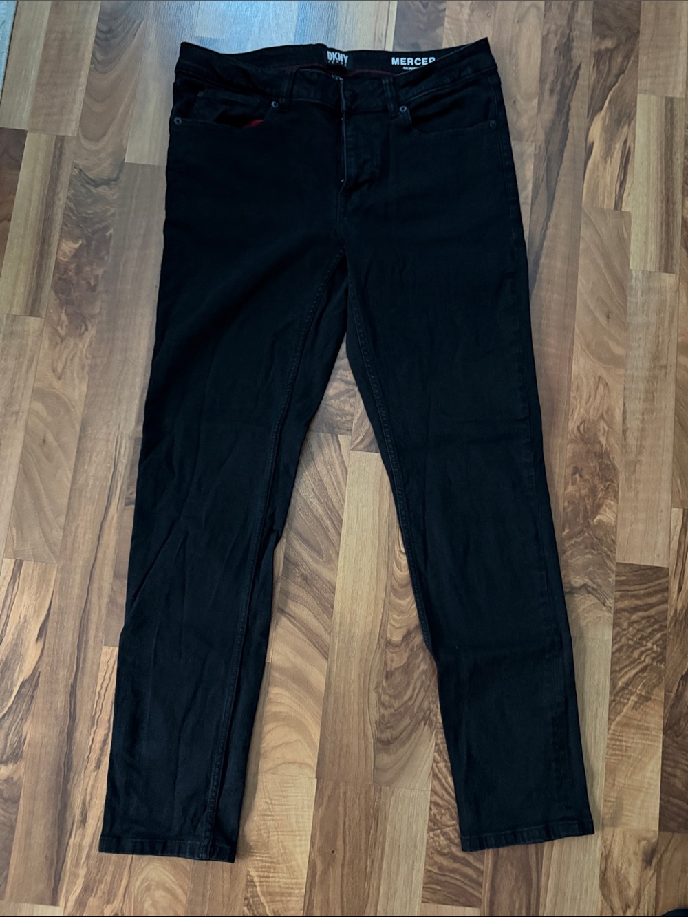 DKNY Black Slim Straight Jeans